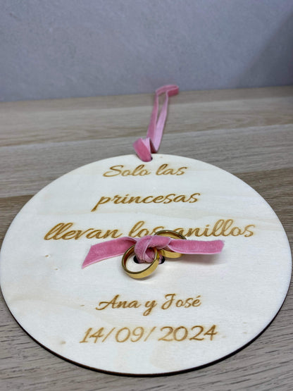 Porta alianzas rosa - REGALA AMOR