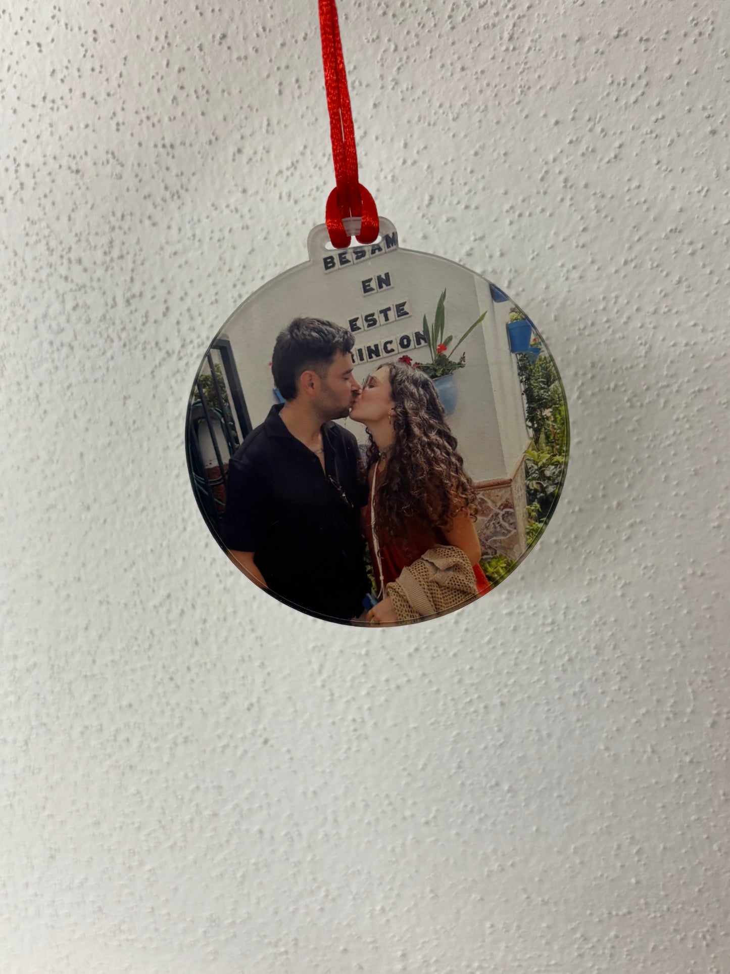 Bola Navidad foto acrílico