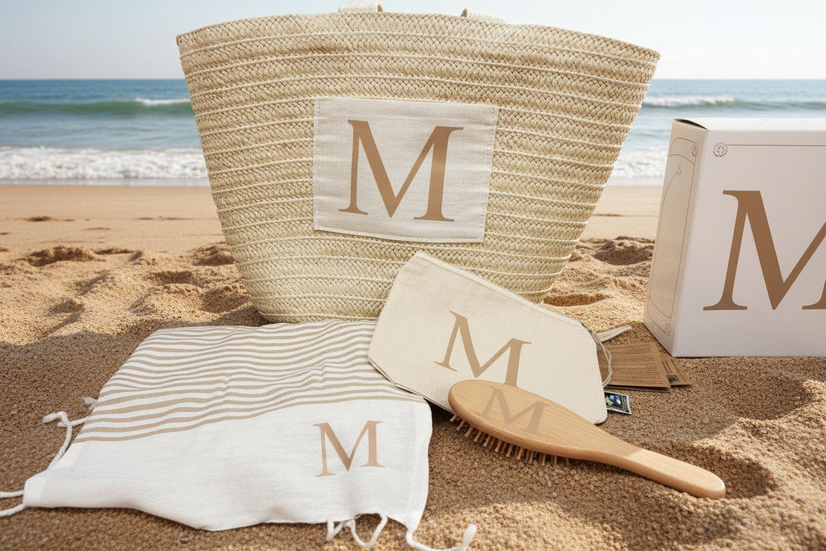 ✨ Pack Capazo Beige Personalizado – El imprescindible del verano
