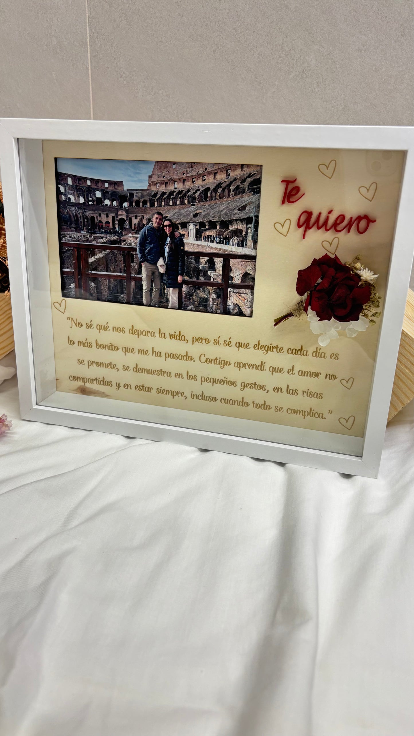 Cuadro madera personalizado te quiero