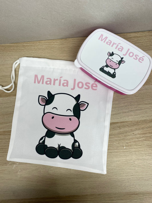 Pack bolsa almuerzo + taper personalizado