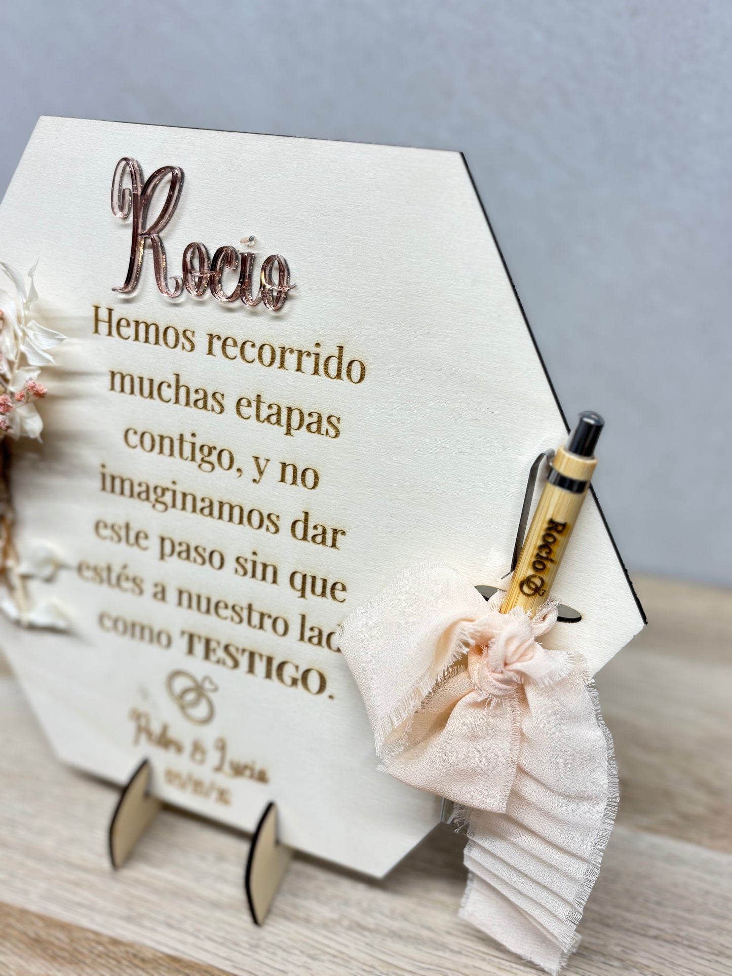 Placa quieres ser mi testigo