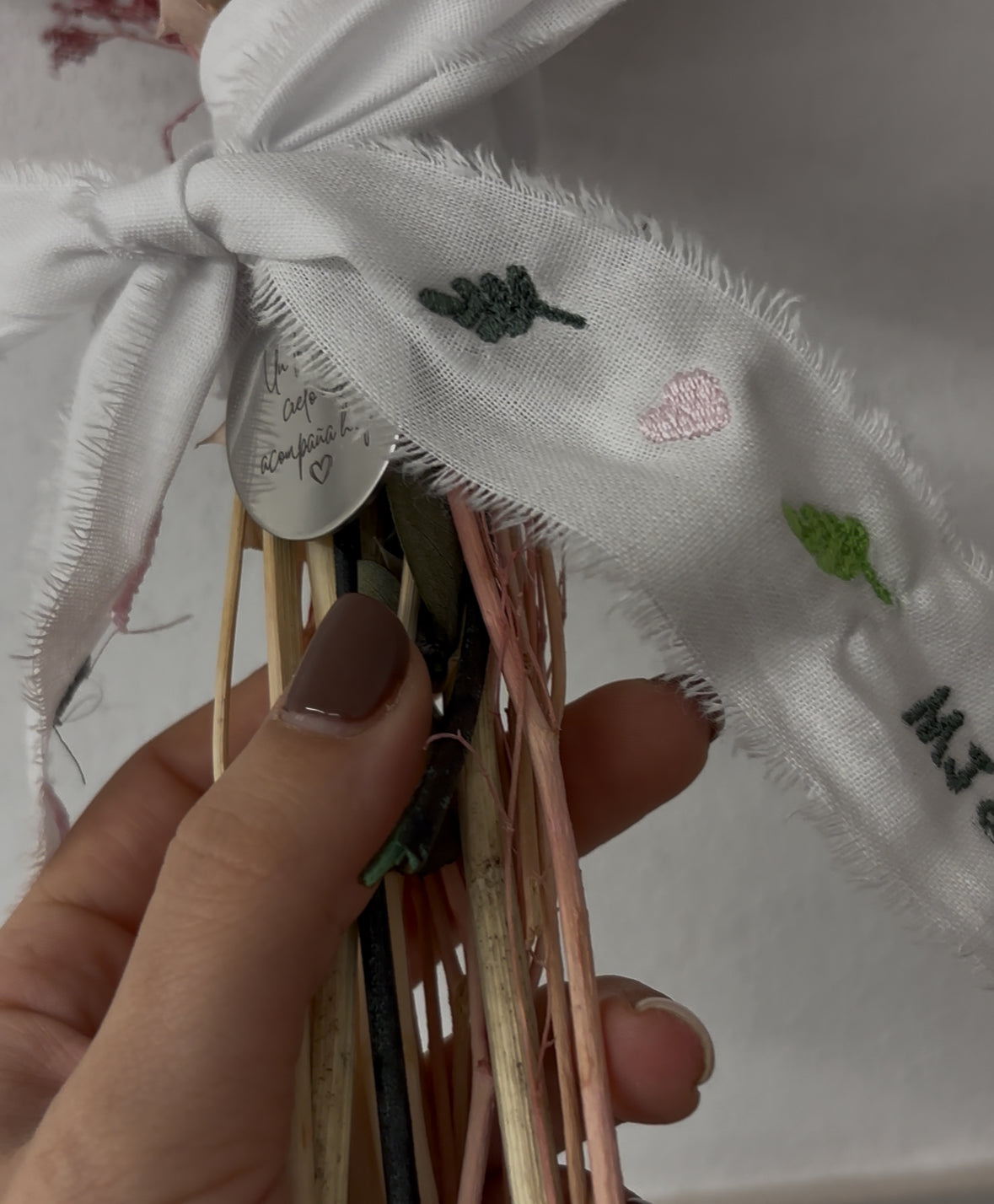 Pack Cinta de ramo bordada personalizada y medalla personalizada