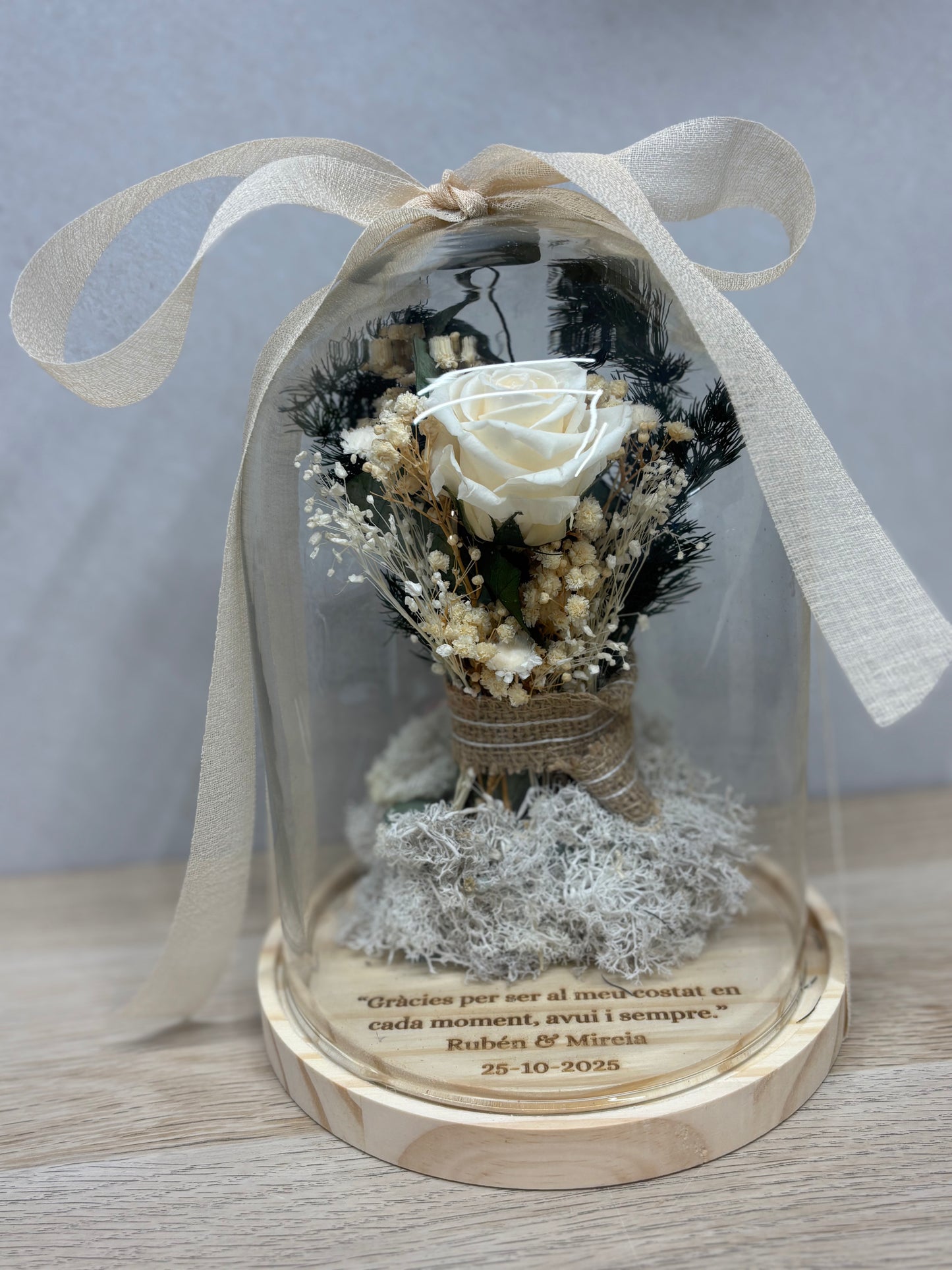 Cúpula inspirada en ramo de novia