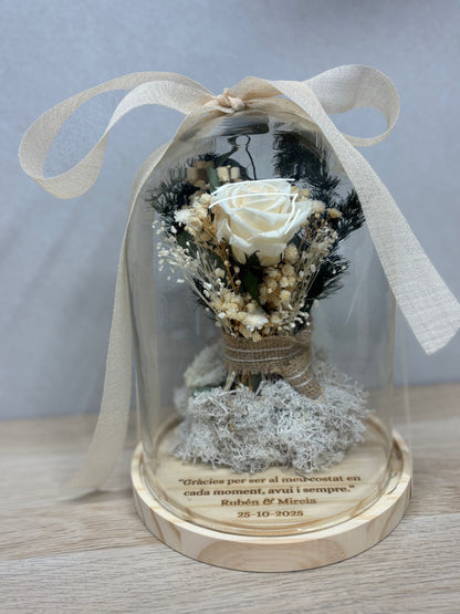 Cúpula inspirada en ramo de novia