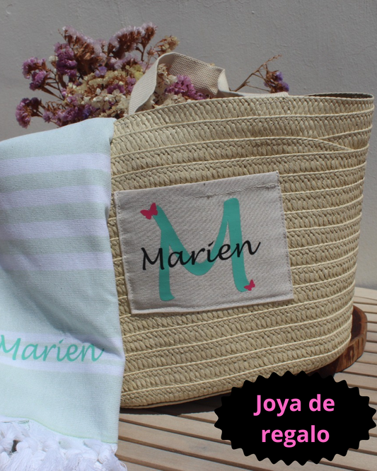 Capaza y toalla personalizada verano