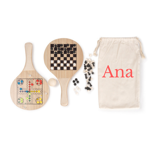 Juego de palas de playa realizadas en madera regalo eventos