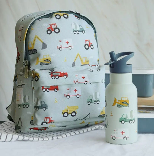 Mochila para niños pequeños: vehículos, coches