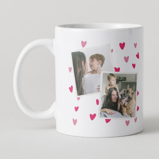 Taza con collage de foto personalizado