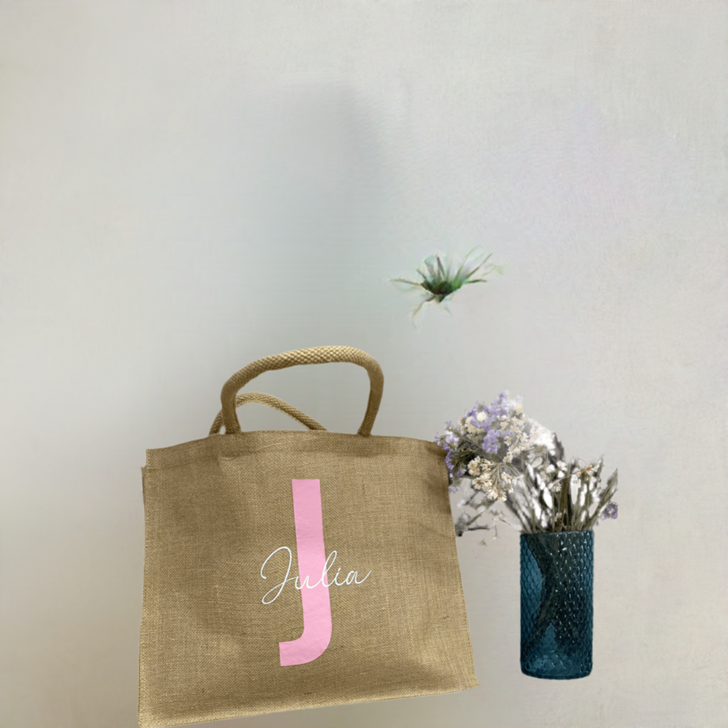 Bolsa de yute personalizada