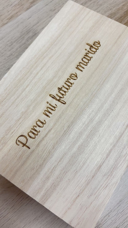 Caja para reloj “Novio” personalizada – Regalo novio